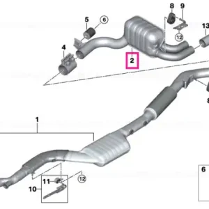 Rear silencer - BMW Disponibil imediat