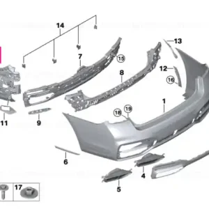 Suport lateral spate stâng M - BMW Livrare gratuită