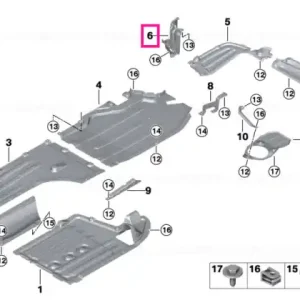 Underbody panelling, side right - BMW Cumpără online