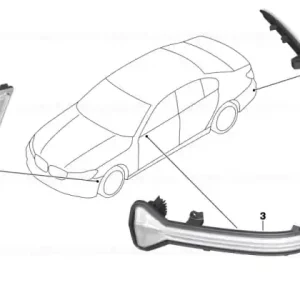 Reflector, rear left - BMW Expediere rapidă