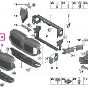 Air flaps, upper M / NIVI - BMW Cumpără acum