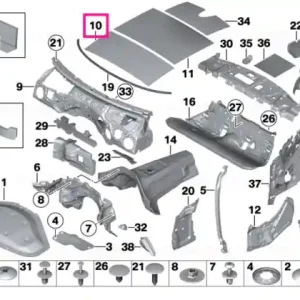 Retur gratuit Sound insulation roof - BMW