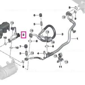 Retur gratuit Pressure hose, compressor-condenser - BMW