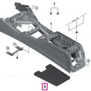 Retur gratuit Sound insulation, centre console - BMW