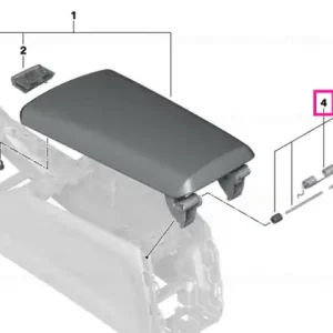 Cumpărături sigure Set, retaining elements, centre armrest - BMW