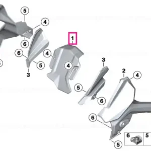Slipstream deflector centre - BMW Motorrad Super ofertă
