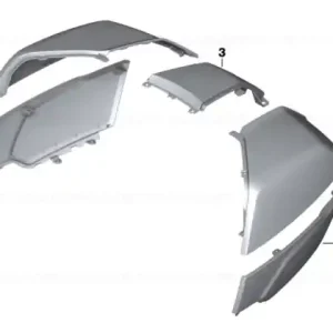 Outer shell topcase lid left AUSTIN-YELLOW - BMW Motorrad Cel mai bun preț