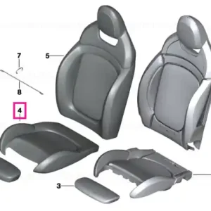 Popular Husă scaun sport țesătură CARBON BLACK - BMW - Mini