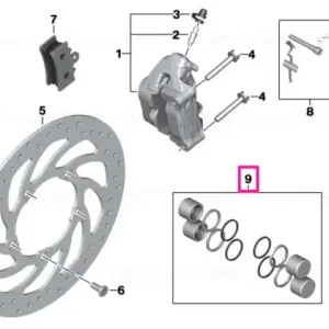 Popular Set piston frână cu etanșare - BMW Motorrad