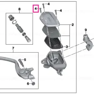 Plată sigură Șurub înecat M4X20 - BMW Motorrad