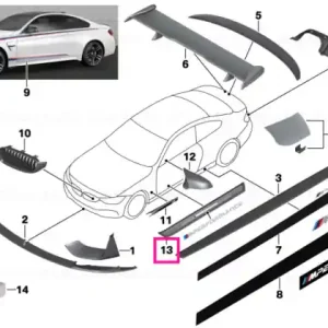 Bestseller Ornament prag carbon dreapta M PERFORMANCE - BMW