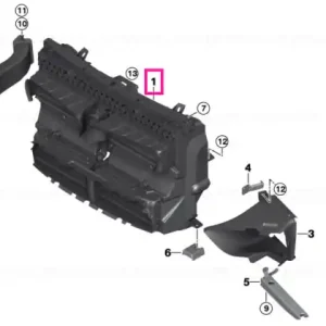 Cel mai vândut Air duct with flap control HYBRID - BMW