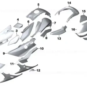 Upper trim section, left AUSTIN-YELLOW - BMW Motorrad Ultima șansă