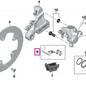 Transport gratuit Set, fastening parts, brake pad - BMW Motorrad