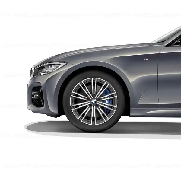 Roată completă de iarnă - M Double Spoke 790M (bright turned) cu anvelopa Nokian Tyres HKPL 9 FRT - 225/45R18 95T XL - BMW Seria 3/4 G20/G21/G22/G23/G42 Noutate