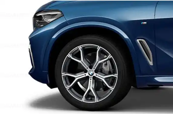 Roată completă de iarnă - M Y-Spoke 741M (bright turned) cu anvelopa Pirelli Scorpion Ice Zero 2 r-f - 315/35R21 111H XL - BMW X5/X6 G05/G06 - punte spate Ofertă limitată