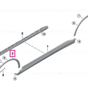Wheel arch trim, left front - BMW Bestseller