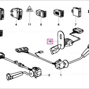 Reducere extra Comutator reglaj coloana directie - BMW