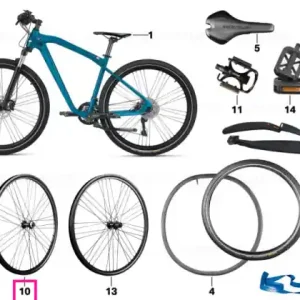 BMW M/E bike road wheel front 28", BLACK Bestseller
