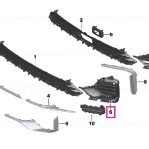 Comandă acum Grille, side, closed, left LUXURY - BMW