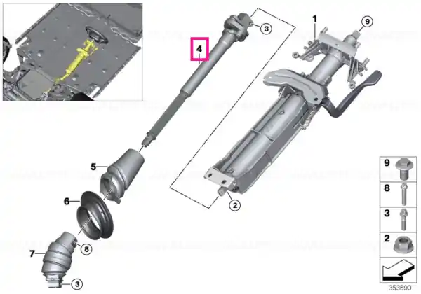 Reducere extra Steering spindle - BMW