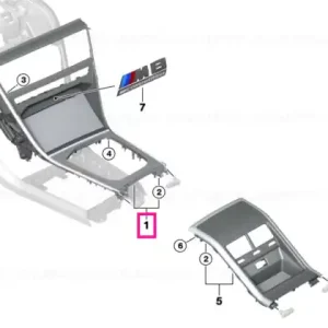 Capac consola centrala Pianolack - BMW Ofertă exclusivă