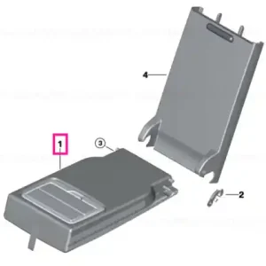 Centre arm rest, imitation leather SCHWARZ - BMW Discount