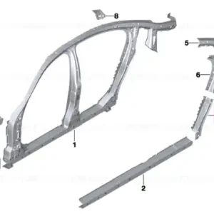 C-pillar support, right - BMW Comandă acum