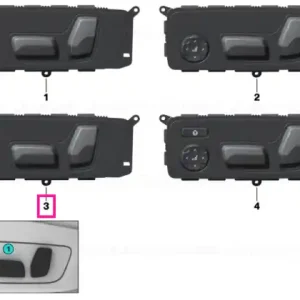 Seat adjustment switch, left - BMW Livrare expres