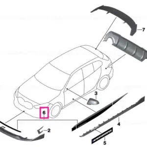 Retur gratuit Foil application Frozen Black left/right M PERFORMANCE - BMW