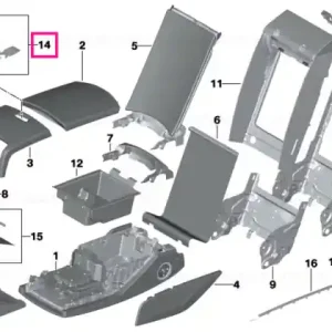 Super ofertă Storage compartment button CHROM - BMW