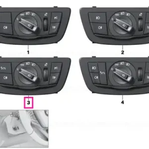 Control element light - BMW Plată securizată