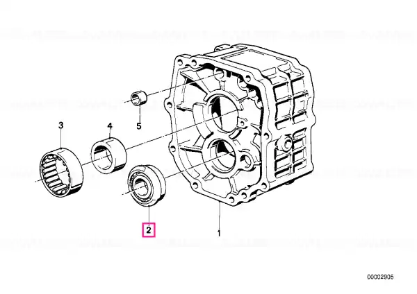 Cylindrical roller bearing,radial 52X25X15 - BMW Bestseller