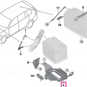 Transport gratuit Battery tray auxiliary battery - BMW