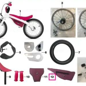 Cumpără acum BMW Kidsbike frame bag RASPB.RED