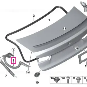 Cumpără online Right trunk lid hinge - BMW