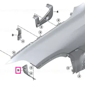 Cross-support, side panel, left - BMW Calitate înaltă