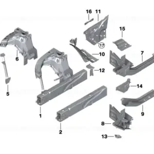 Reducere extra Consolă suport carcasă roată față DR - BMW