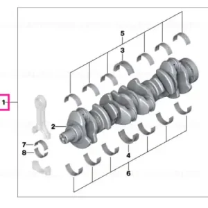 Crankshaft without bearing shells - BMW Preferatul clienților