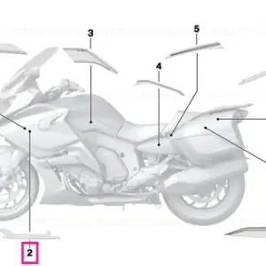Decorație, panou lateral stânga - BMW Motorrad Ieftin