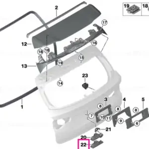 Boot lid/tailgate pushbutton BASIS - BMW Calitate înaltă