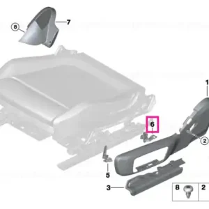 Suport ornament scaun centru stânga - BMW Ultima șansă