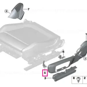 Bestseller Suport ornament scaun față stânga - BMW