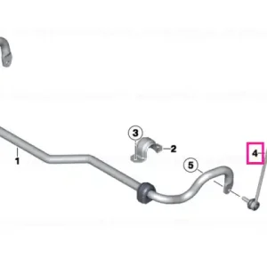 Swing support, front, left - BMW Preț promoțional