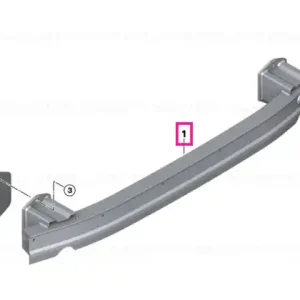 Calitate înaltă Carrier, bumper rear - BMW