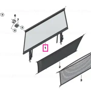 Retur gratuit Partition net / sight guard, cargo area BLACK - BMW