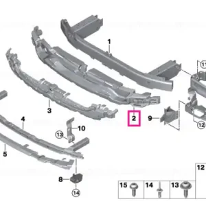 Reducere extra Impact absorber, top - BMW