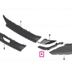 Vezi acum Fresh air grille, open, bottom right - BMW