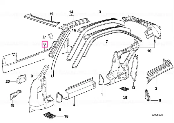 Right side member - BMW Discount