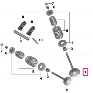 Retur ușor Intake valve - BMW Motorrad
